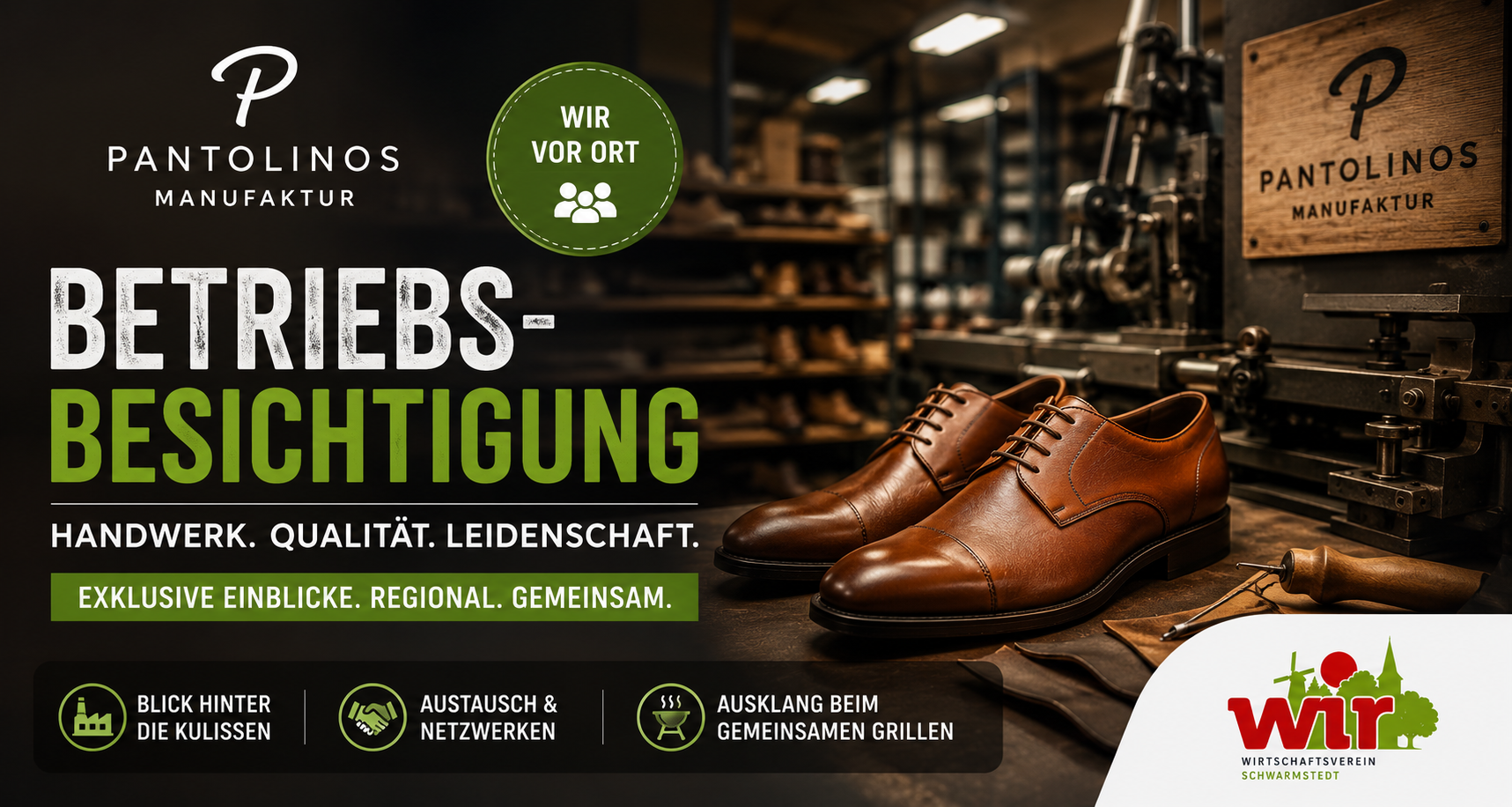 Betriebsbesichtigung bei der Pantolinos Manufaktur